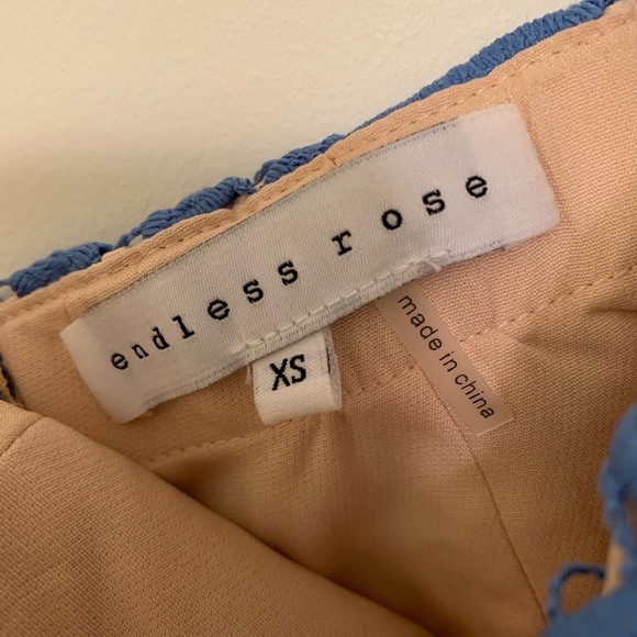 Endless Rose Blue Strapless Lace Dress - Picture 4 of 4